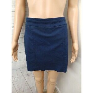 Kim Rogers Plus Skort Petite 6P Navy Blue Skirt With Shorts Made Under It